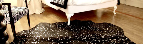 Tappeti in pelle acidati